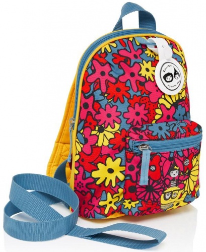 Zip and Zoe Mini Backpack with Reins - Floral Brights